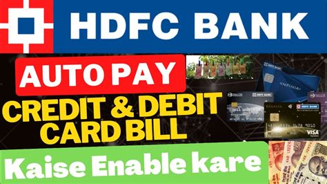 hdfc credit card auto pay